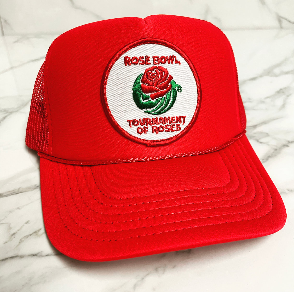 Rose Bowl Tournament Of Champions Trucker Hat Custom Handmade Hats